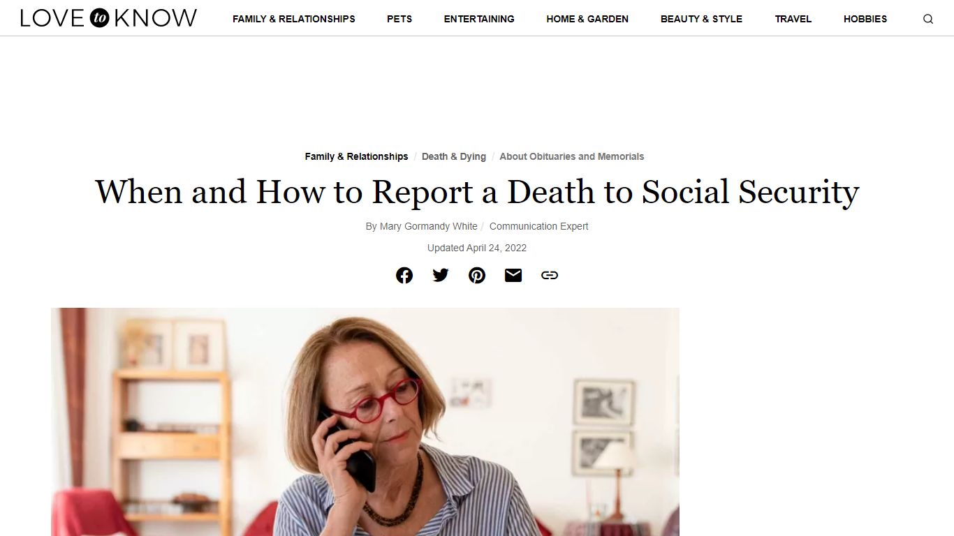 When and How to Report a Death to Social Security | LoveToKnow